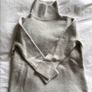 Oak + Fort Long Sweater in Silver Grey in size XS/S